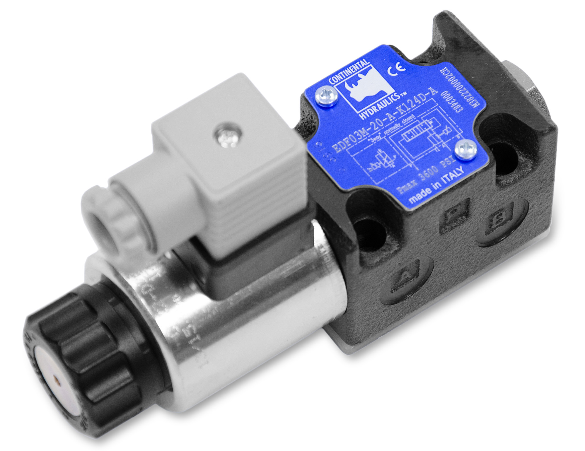 EDF proportional valve product; white background