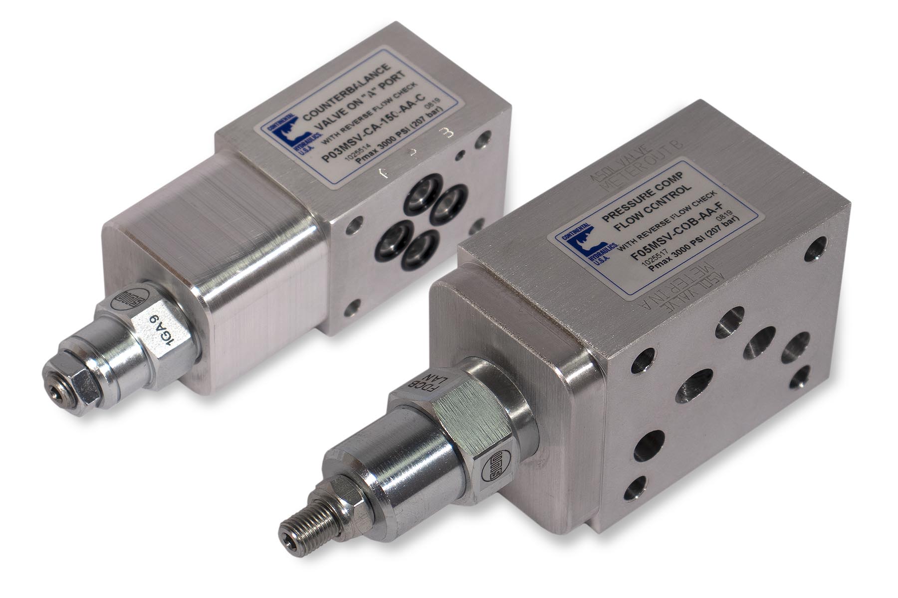 Aluminum Modular Stack Valves 2 image Aluminum Modular Stack Valves; white background