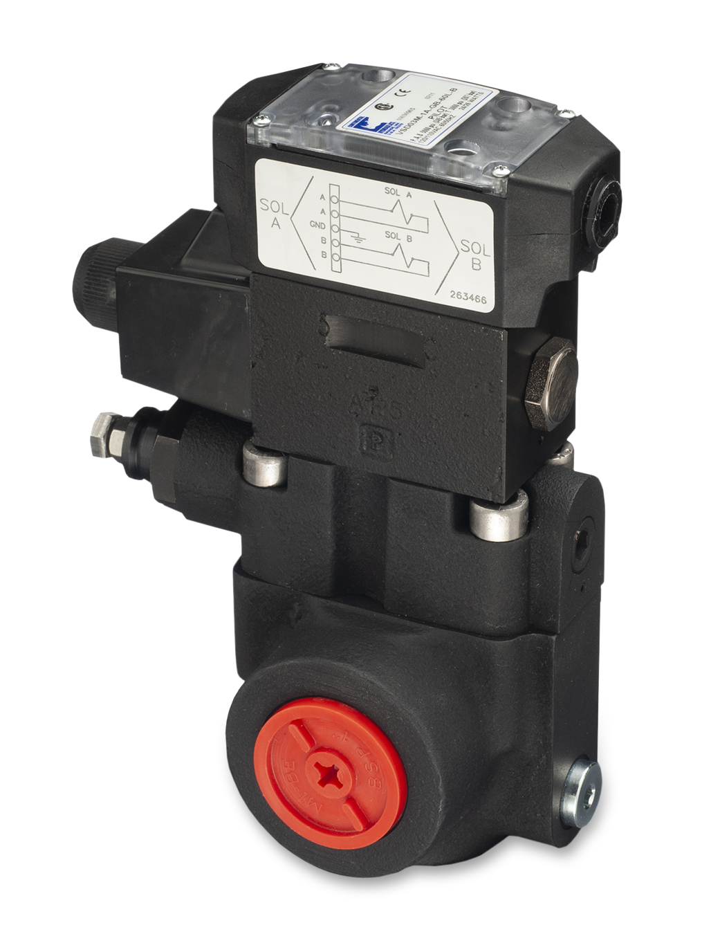 Inline HCP 0149 valve product; white background