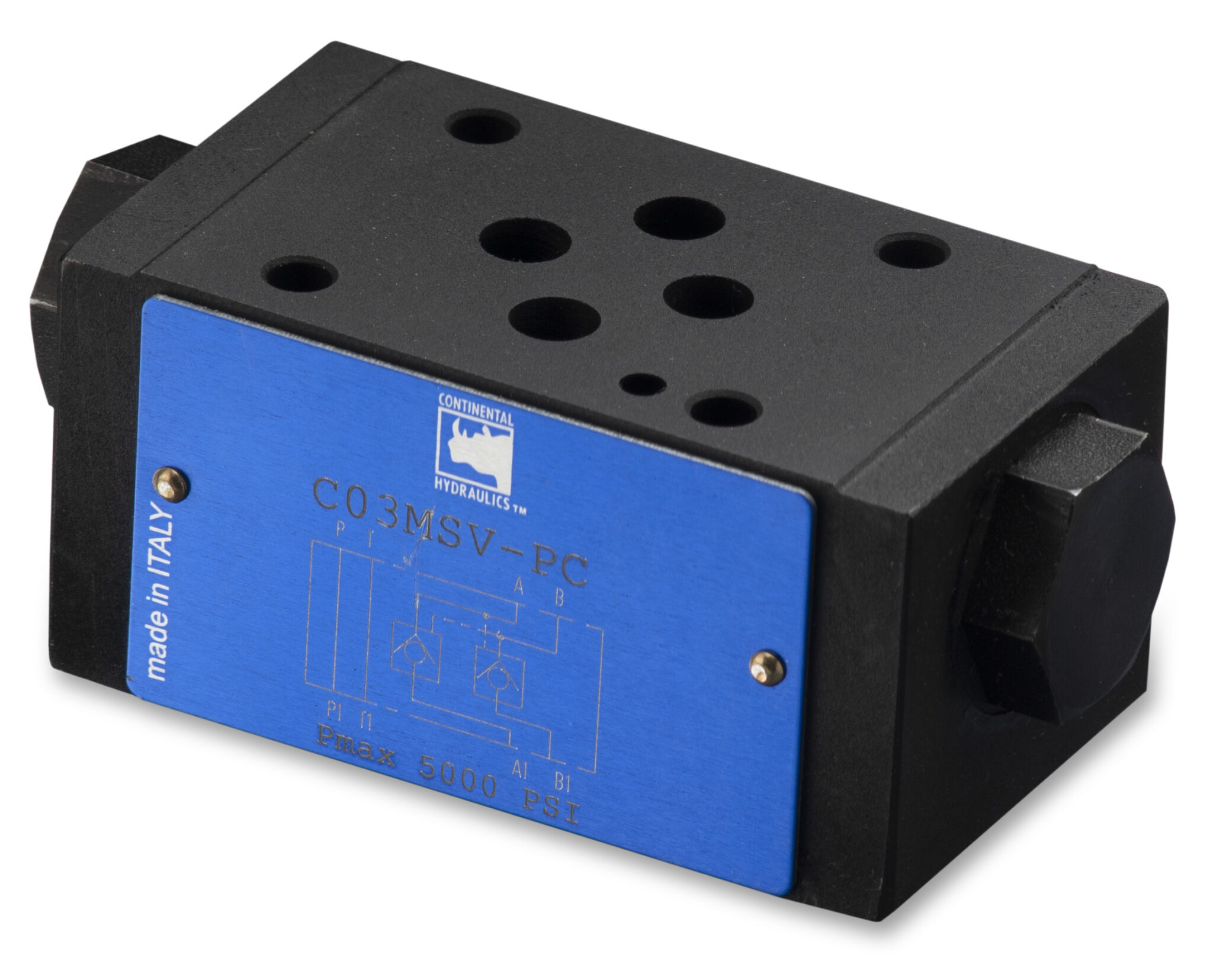 C03 MSV-P load holding valve product; white background