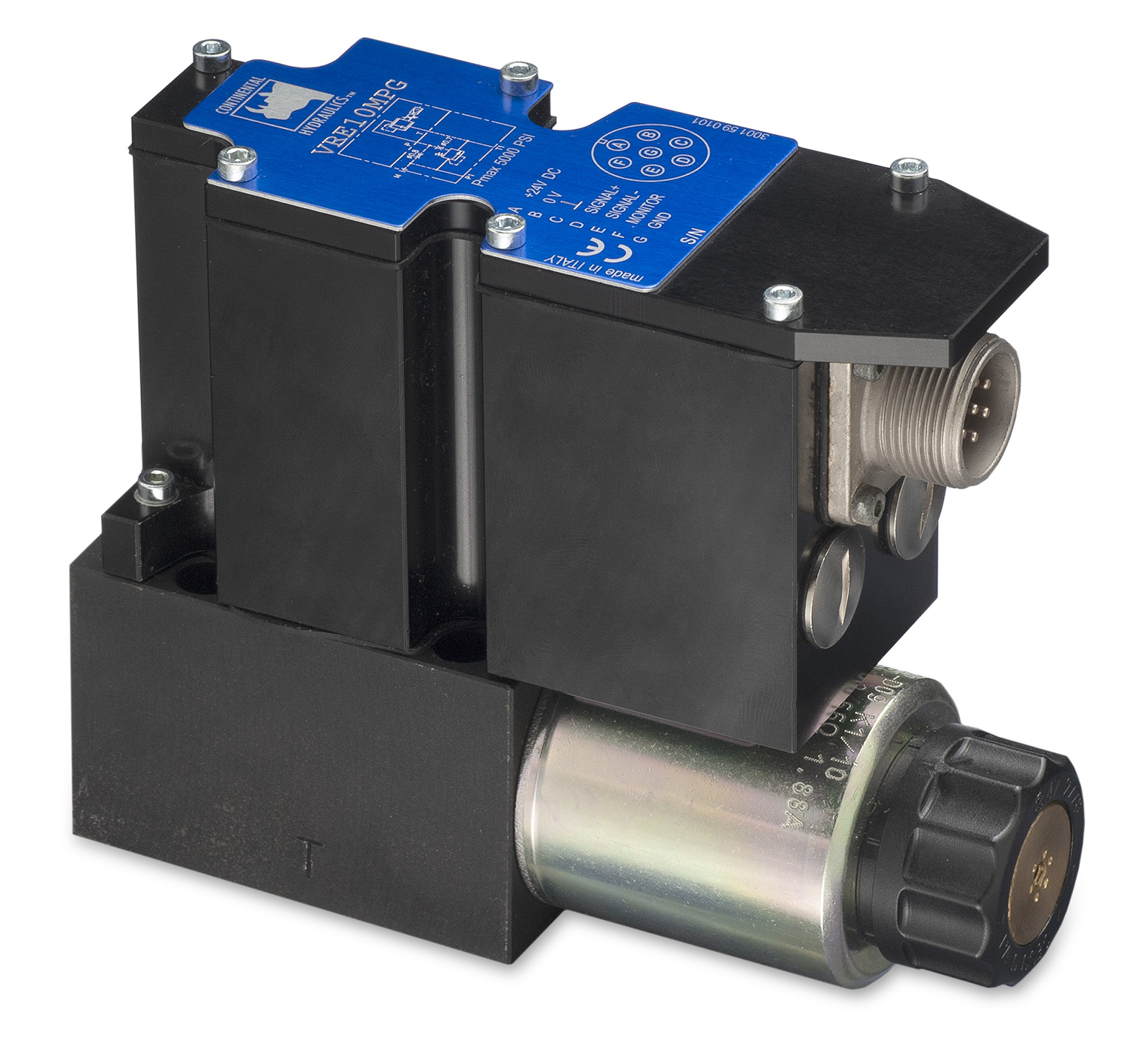 VER03MG pressure control valve product; white background