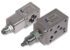 Aluminum Modular Stack Valves; White Background