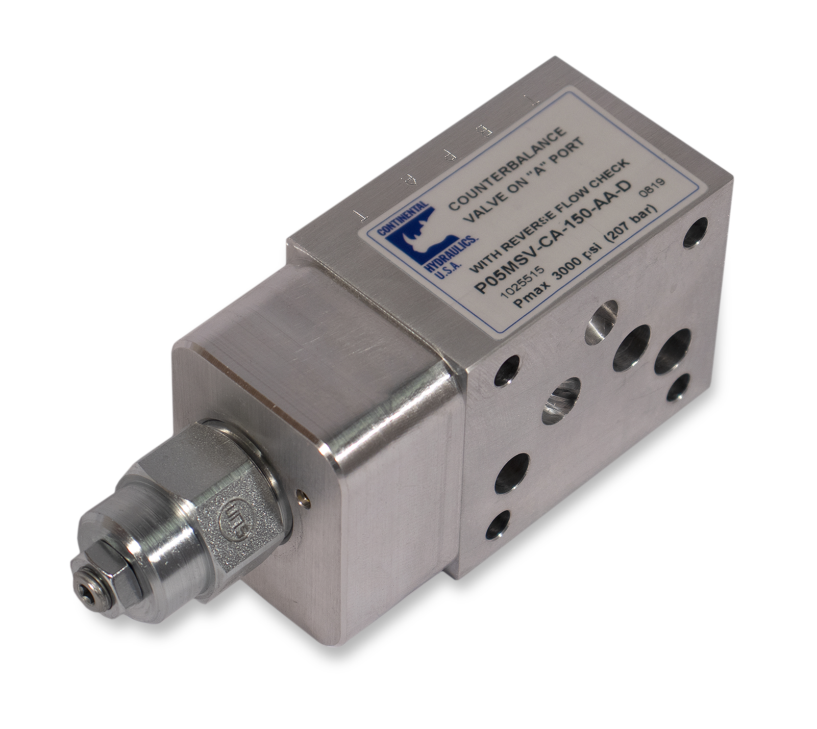 P05MSV-CA-150-AA-D counterbalance valve product; white background