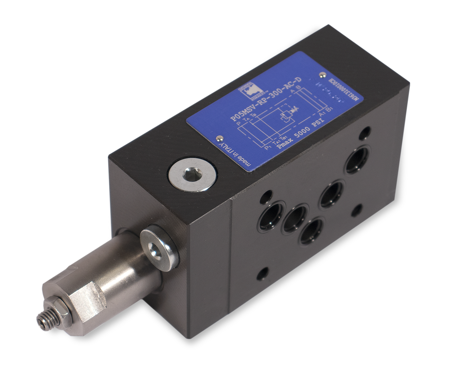 P05MSV-RP-300-AC-D pressure control valve product; white background