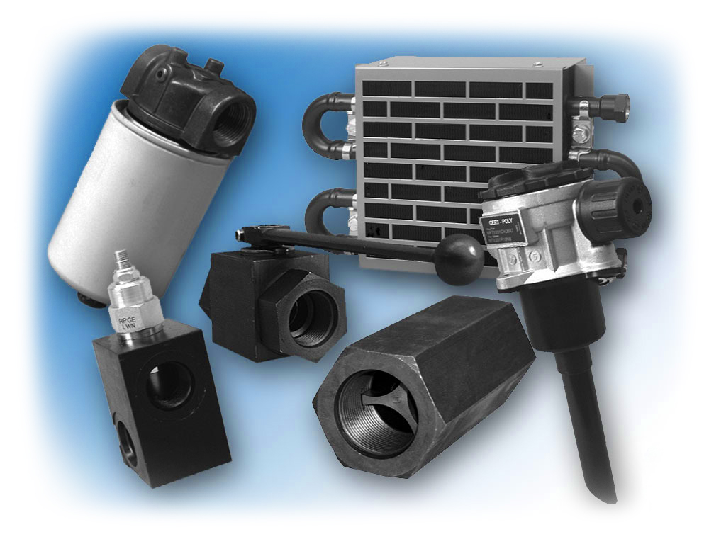 Power unit accessories; blue tinted background
