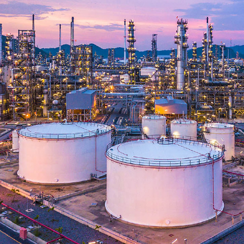 oil and gas plant