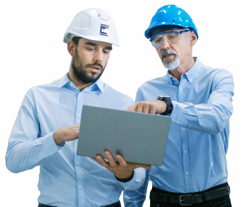 ch-team engineers pointing at clipboard