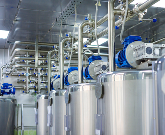 Hydraulics_Chemical Steel vats and pipes used for chemical manufacturing