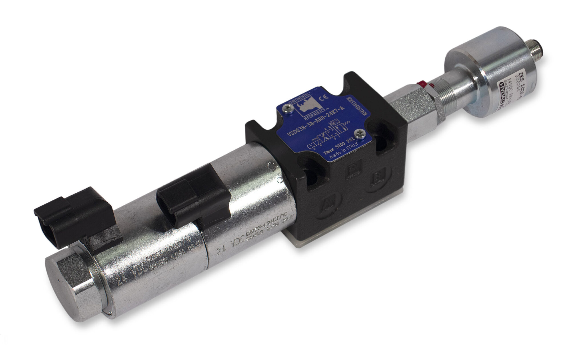 VSD03S-3A-AR0-24K7-A directional control valve product; white background
