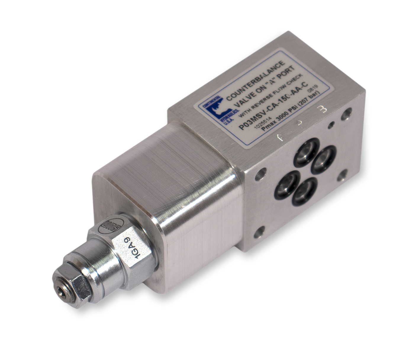 P03MSV-CA-150-AA-C counterbalance valve product; white background