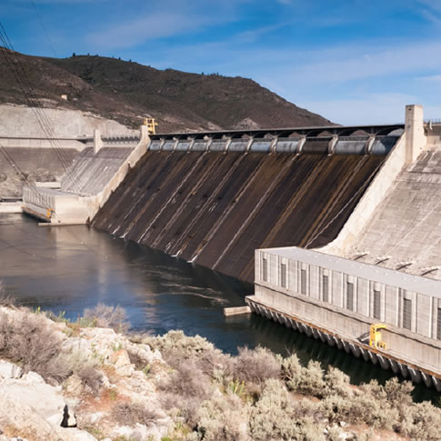 large concrete dam